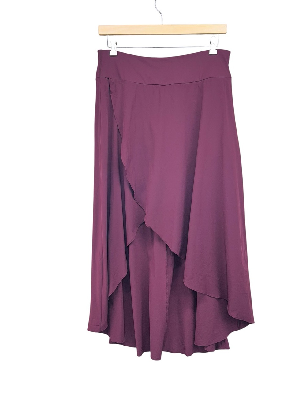 Breezy High Waisted Low Ruffle 2 in 1 Flowy Quick Dry Casual Skirt Womens XL